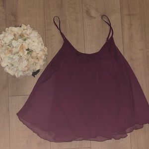 Flowy Burgundy Top